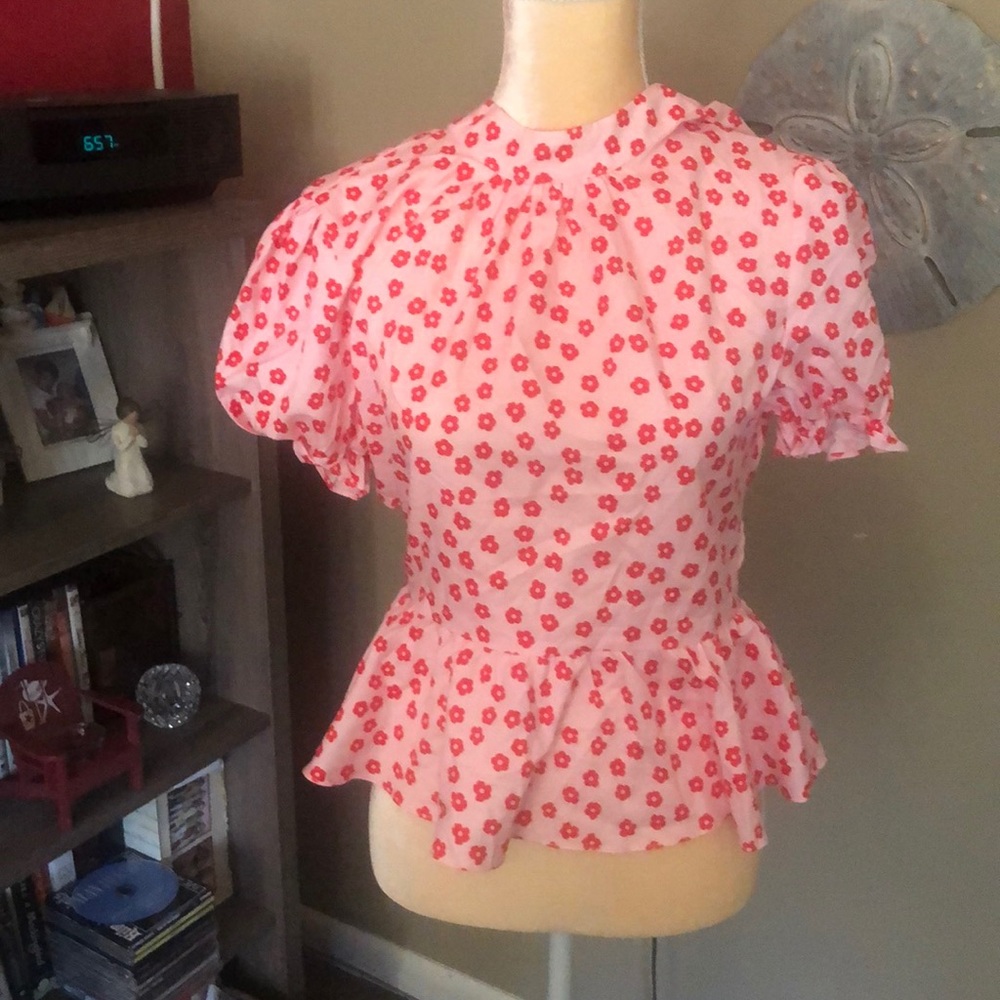 Floral peplum